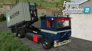 FS22 - TRANSPORTING a 20ft CONTAINER with PALLETS - Truck Mod for Farming Simulator 2022 ROLEPLAY