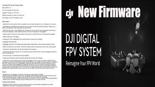 DJI Digital FPV System - New Firmware Overview & Betaflight OSD News