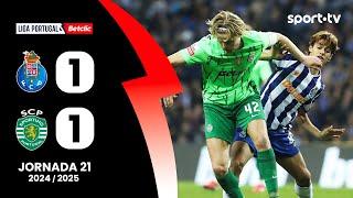 Resumo: FC Porto 1-1 Sporting - Liga Portugal Betclic | sport tv