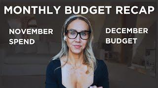 What I Spent in November | Paying Off Bills | December Monthly Budget