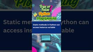 Python Programming #interview #computerscience #trueorfalse #pythonprogramming #python #viralshort