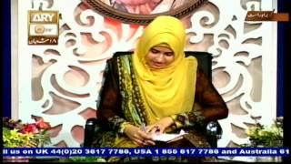 Muneeba Sheikh Ki Yaad Me - 15th May 2017 - ARY Qtv