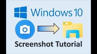 Windows 10 - Screenshots - How to Take a Screenshot - Print Screen in Computer on PC Laptop Tutorial