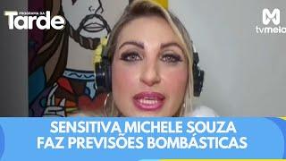 Previsões bombásticas! Sensitiva Michele Souza concede entrevista ao Programa da Tarde