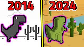 크롬 공룡 게임 2014~2024 진화?! / 전부 플레이했더니?? [Chrome Dino Run]