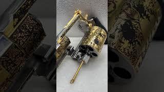 Custom Smith and Wesson / 24 carats gold plated parts/ custom engraved with exclusive designs