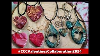 Claire's Crafty Corner Valentine's Collaboration 2024 - Romantic Polymer Clay Cabochons