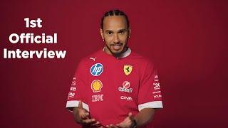 Lewis Hamilton gives his first official interview since he joined Ferrari!