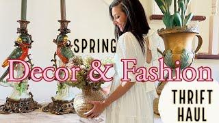 Spring Thrift Haul - Try On Fashion - Estate and Antique Home Cottage Decor