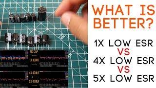 Drone LOW ESR Capacitor Shootout Part 2 // 1x vs 4x vs 5x LOW ESR Capacitors who will win?