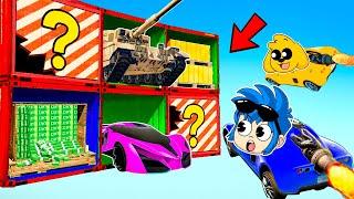 GTA 5: Las CAJAS MISTERIOSAS ¿HAY TANQUES?  ¡AGUJEROS con SORPRESA!