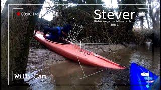 Auf der oberen Stever bis nach Senden (Teil 1) ~45cm - Kleinfluss Kajak in NRW, Münsterland