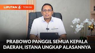 Presiden Prabowo Panggil Semua Kepala Daerah, Hasan Nasbi Ungkap Alasannya | Liputan 6