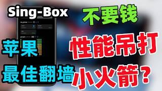 【免费还能吊打小火箭?】iphone上最强的翻墙软件｜Sing-box界面清新，简单易用，新手入门到精通教程，强大策略｜苹果晚高峰秒开4K｜全能支持协议翻墙利器｜苹果翻墙节点机场推荐