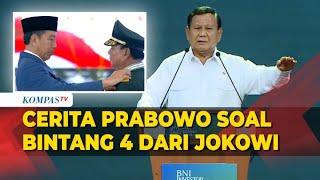 Cerita Prabowo Subianto soal Bintang 4 dari Presiden Joko Widodo