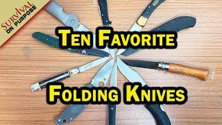 10 Of My Favorite Folding Knives (And One BIG Surprise)