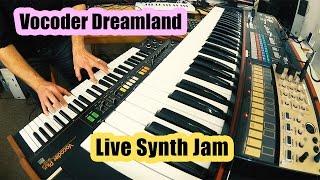 Vocoder Synth Live Jam (Roland VP-330 Vocoder Plus, Korg Volca Keys, Roland JX-3P, Strymon Pedals)