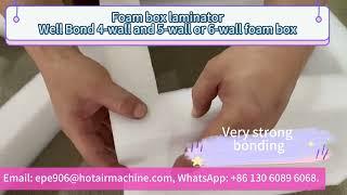 Foam box laminator | Epe Foam Framing Machine