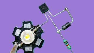 Best Electronic Project with BC547 Transistor | Auto Cut Off Emergency Light Circuit