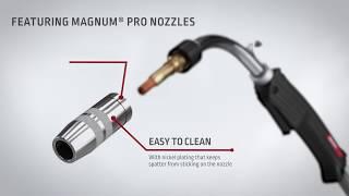 The Lincoln Electric Magnum® PRO Curve™ Welding Gun Configured for Any Job