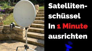 Satellitenschüssel in nur 1 Minute zuverlässig ausrichten !! mit kostenloser App "Satellite Finder"