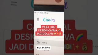 Cara jual disign Canva jadi dollar$