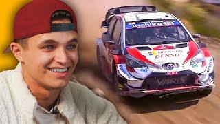 Lando Norris Reacts to the BEST Rally Moments!