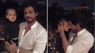 ShahRukh Khan poses with Yusuf Pathan's cute son