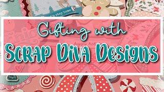 NEW from Scrap Diva Designs! Festive and fun gift-giving projects