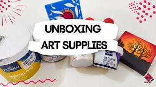 Unboxing Art Supplies By Bluebird Arts | Let's See What's inside the box| Fani Art by Aisha