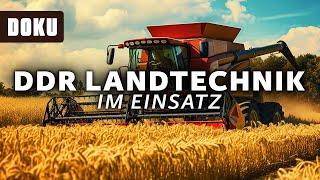 DDR Landtechnik im Einsatz (DOKU DDR, Mähbinder, Saatgutreinigungsmaschine, Anbau-Schwadmäher)