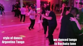 We danced Argentine Tango to Bachata Music Jasmine & Joe Dallas Texas