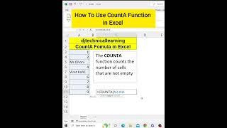 Excel Tutorial: Unleashing the Power of CountA Function