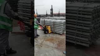 Electric pallet truck, moving heavy goods so easy