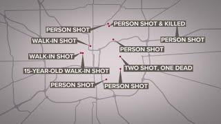 11 people shot in multiple shootings across Indianapolis overnight