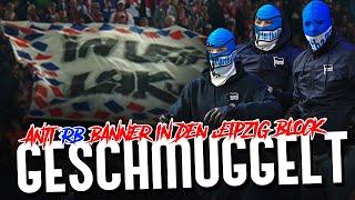 Der Tag, als Hertha-Ultras eine ANTI-RB-Fahne in den Leipzig-Block geschmuggelt haben | KurvenArchiv