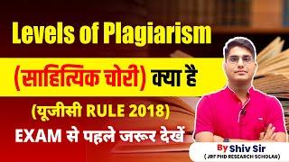 WHAT IS PLAGIARISM | UGC REGULATION 2018 | UGC NET RESEARCH APTITUDE | UGC NET PAPER 1 BY SHIV SIR