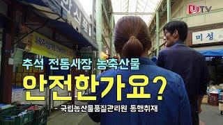 추석 전통시장 농축산물 안전한가요? - 국립농산물품질관리원 동행취재