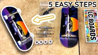 HOW TO ASSEMBLE A PRO FINGERBOARD ( IN DEPTH) #fingerboard #fingerboarding #lcboards #skate