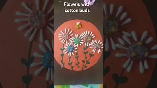 Making flowers  with cotton buds#drawing @allucinazionecollettiva @FedezChanneL