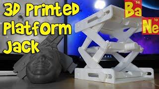 3D Printing Fully Functional Platform Jack as Single Fully Assembled Print - @Barnacules