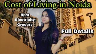 Cost of Living in Noida |नोएडा के सोसाइटी का rent |Our House Rent, Groceries | Noida Couple