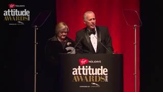 Matthew Shepard's parents accept the Attitude Inspiration Award