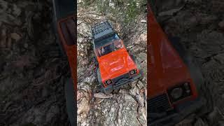 TRX4M crawling through steep spots #traxxasracing #ytshorts #foryou #rtr #mini #tree #roots #funny