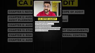 CA Inter Audit - Easy and Scoring Chapters! | Neeraj Arora #shorts