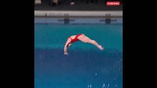 Alison Gibson's Perfect Dive! #shorts  #bestdive #3mspringboard