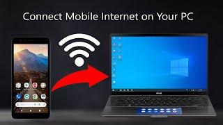 How to connect mobile internet to pc Or laptops via hotspot