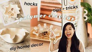 *BEST* OVEN BAKE POLYMER CLAY TIPS, TRICKS, AND HACKS FOR DIY HOME DECOR (Beginner-Friendly)