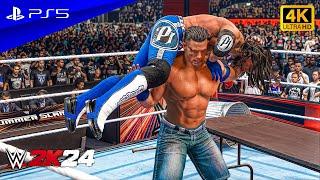 WWE 2K24 - John Cena vs. AJ Styles | No Holds Barred Match | PS5™ [4K60]