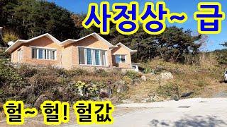 내 이럴줄 알았다~!! 헐값 ~ 싸게 긴급 처분 좌청룡~우백호 풍수지리 명당터에 전원주택 농가주택 촌집 세컨하우스 독립적인경관 별장 편백 황토 아토피 치유~